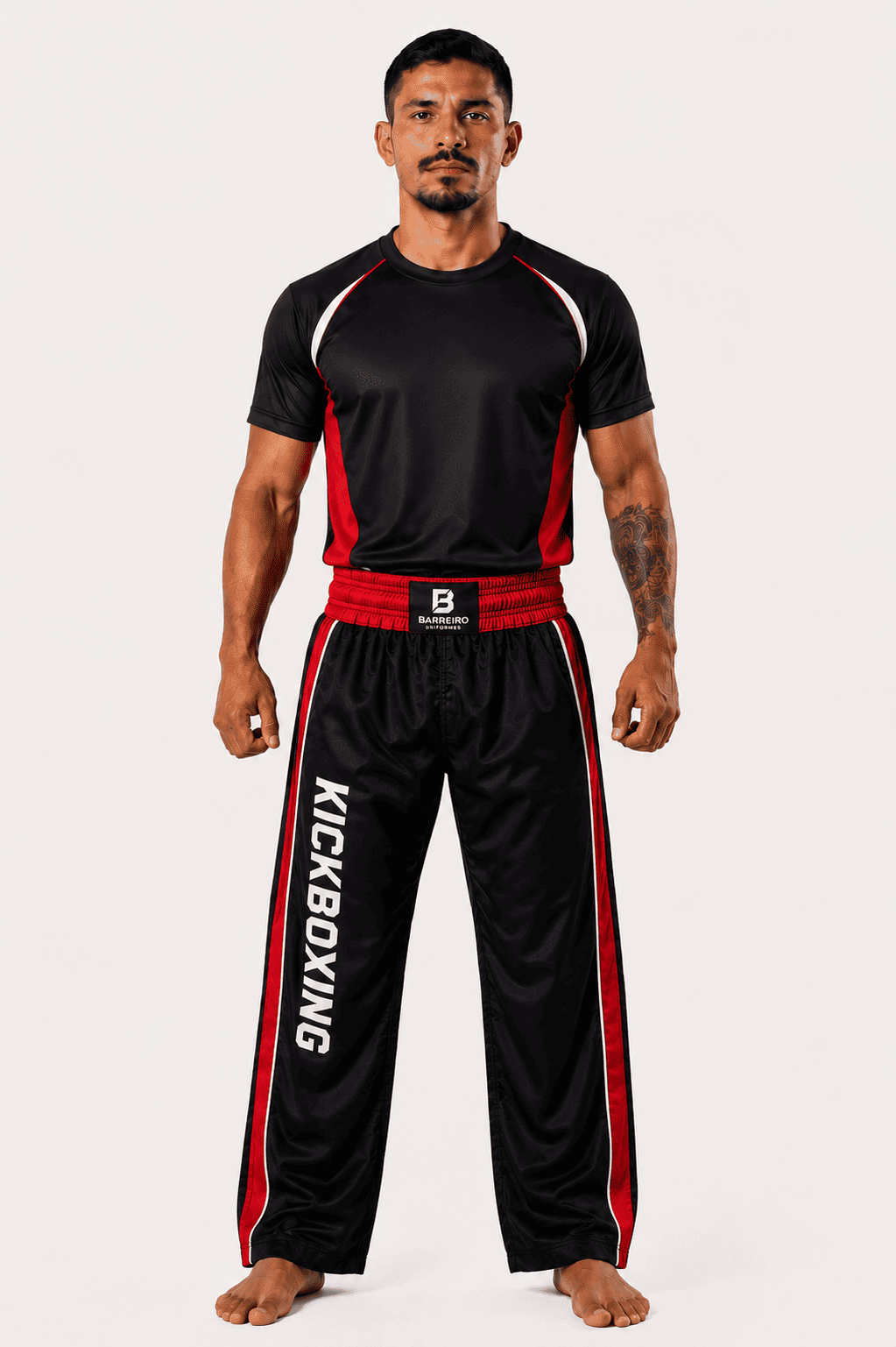 Uniforme de kickboxing personalizado com camisa e calça