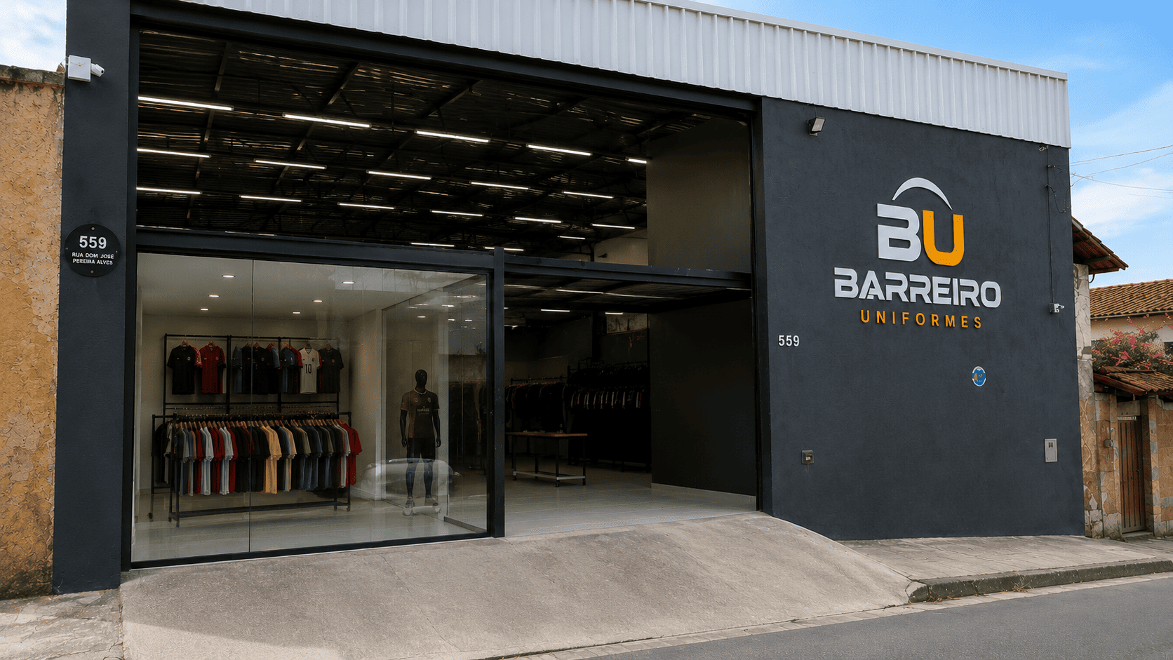 Fachada da Barreiro Uniformes em Belo Horizonte Minas Gerais