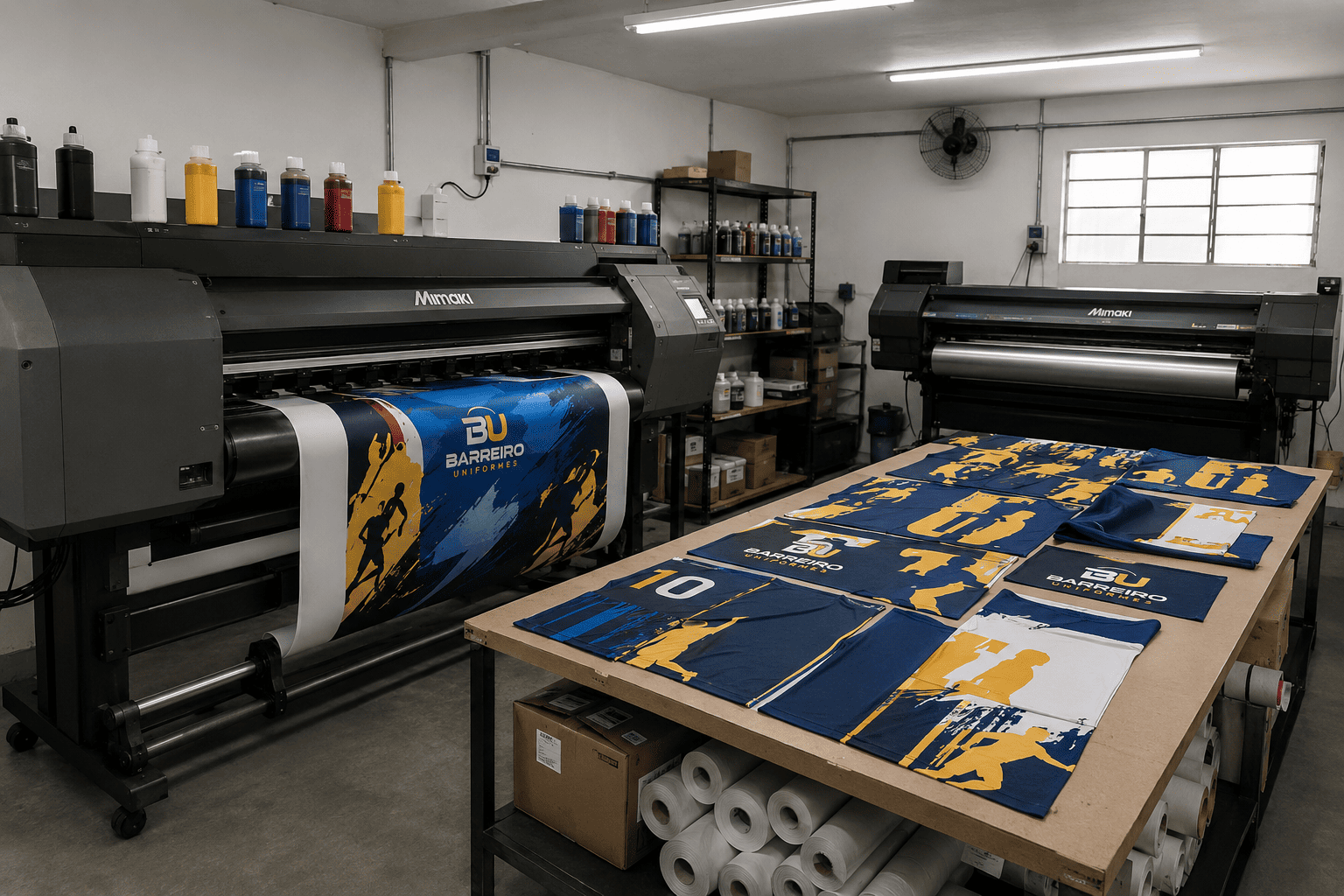 Produção de uniformes personalizados da Barreiro Uniformes em Belo Horizonte